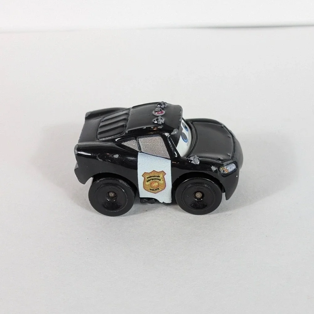 Disney Pixar Cars Mini Racers Police Lightning McQueen Mattel Diecast Black